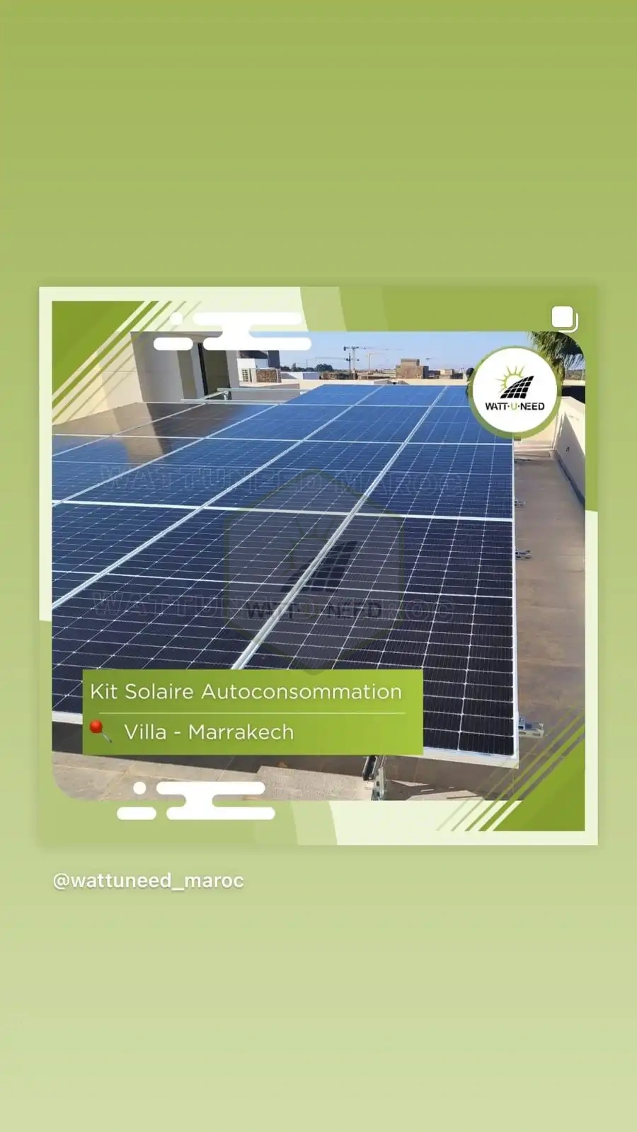 Solutions solaires résidentielles Wattuneed Maroc - Image 1